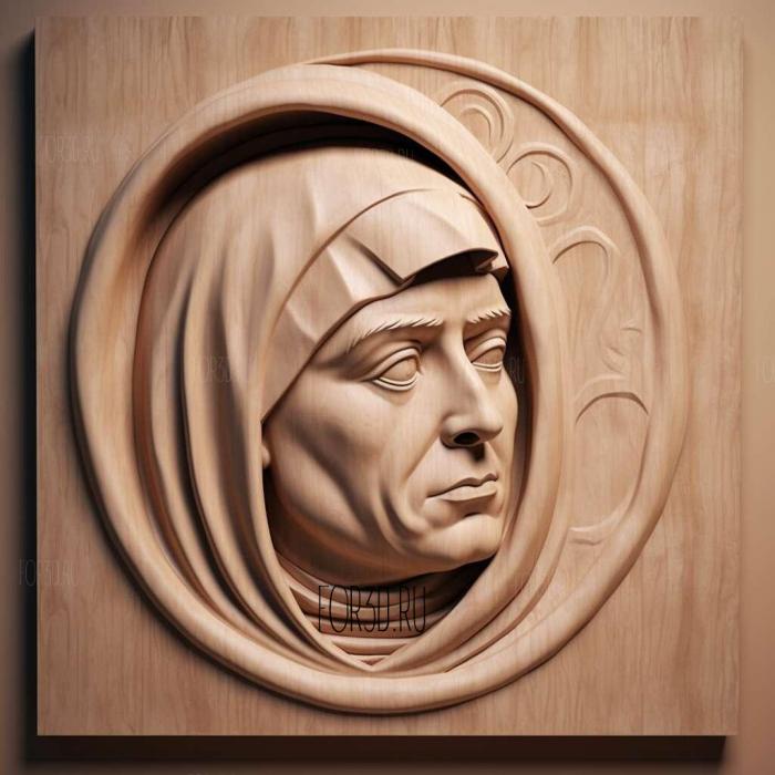 Thomas Aquinas 1 stl model for CNC